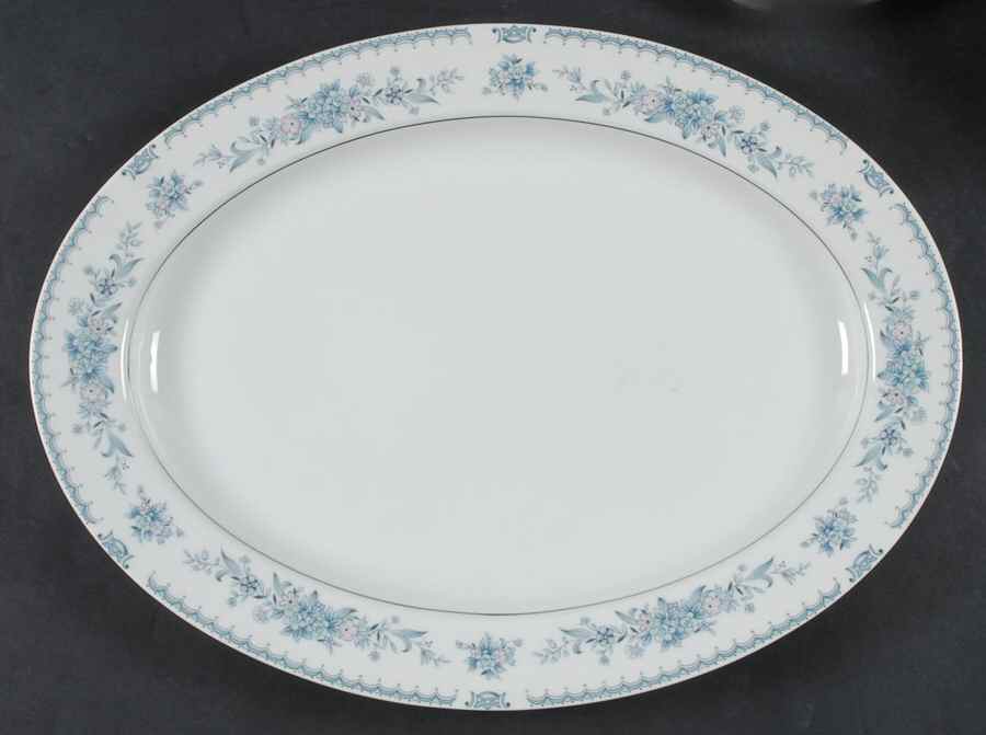 Harmony 16" Oval Serving Platter by Society (Japan)-1