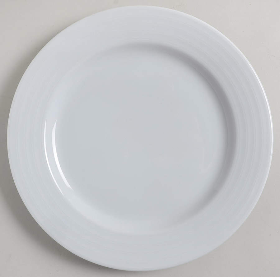 Roulette White Dinner Plate by Spal Porcelanas-1