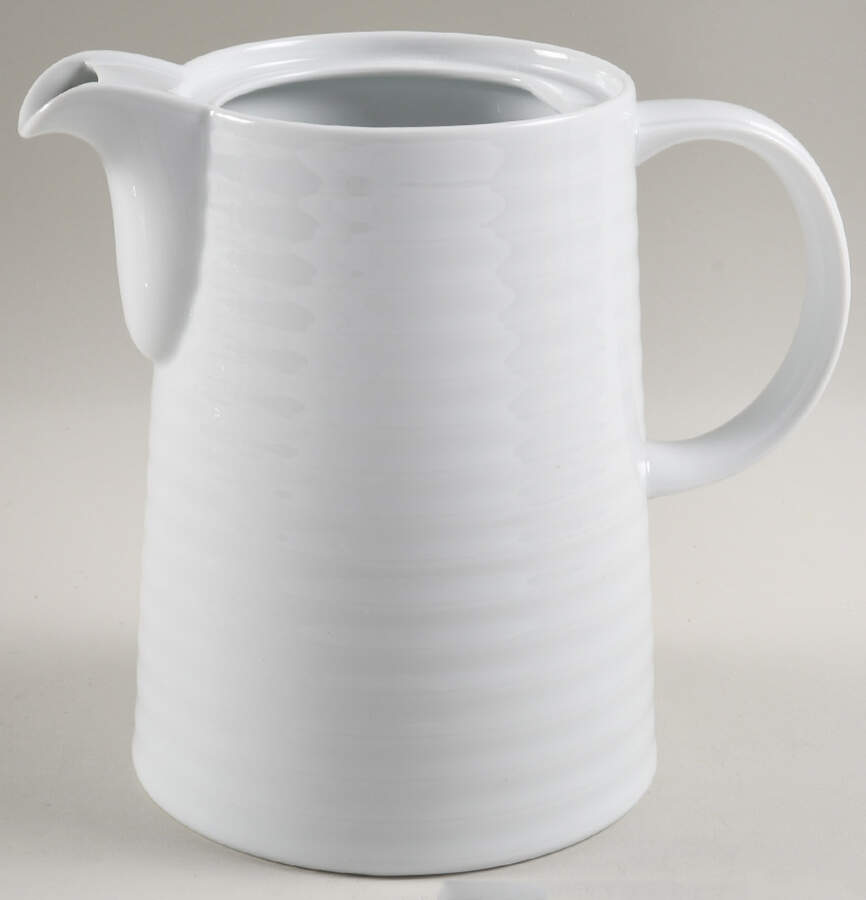 Roulette White Coffee Pot No Lid by Spal Porcelanas-1