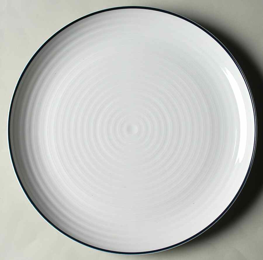 Roulette Blue 12" Chop Plate (Round Platter) by Spal Porcelanas-1