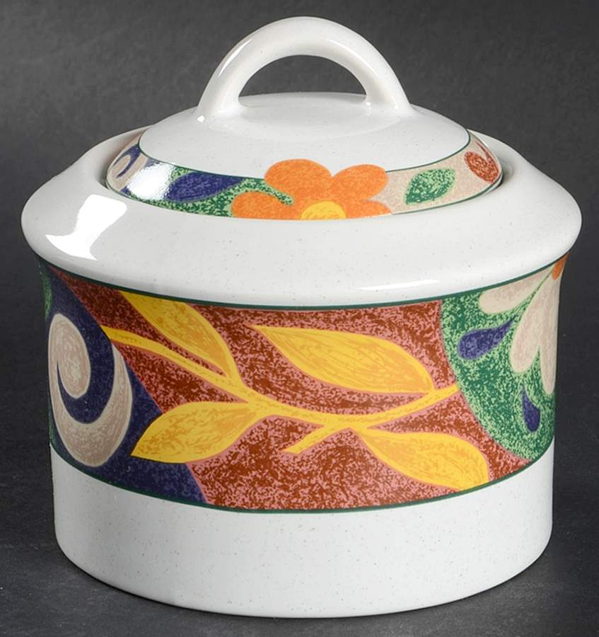 Fantasy Garden Sugar Bowl & Lid by Studio Nova-1