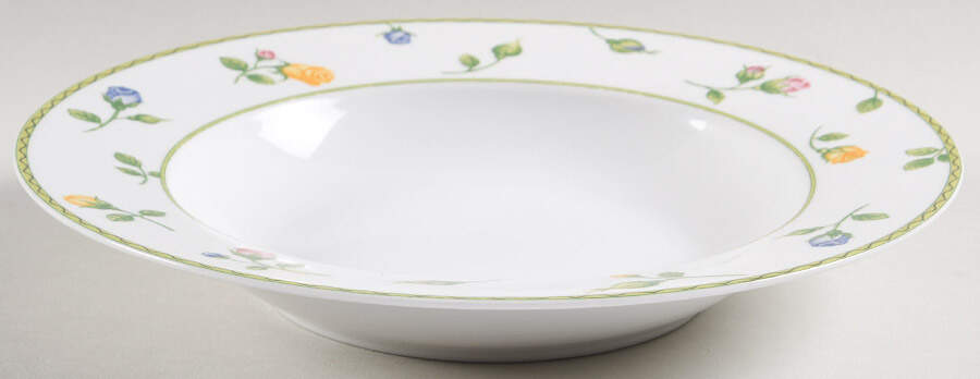English Garden Large Rim Soup Bowl by Studio Nova-1