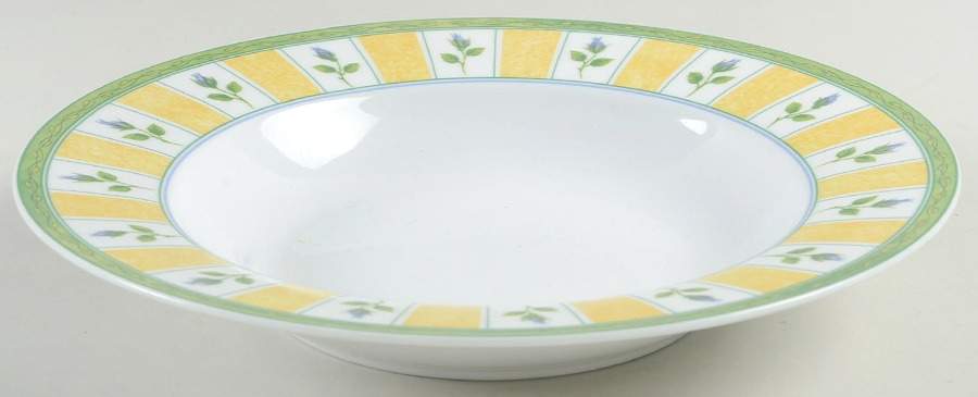 Tea Rose Large Rim Soup Bowl by Studio Nova-1
