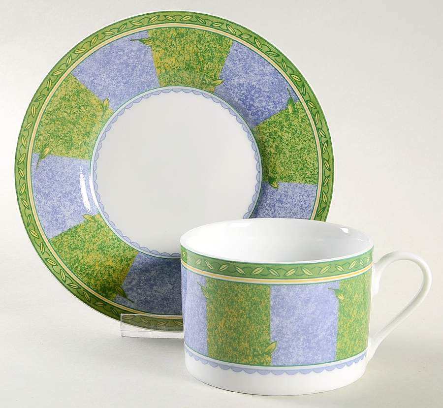 Rose Chintz Flat Cup & Saucer Set by Studio Nova-1