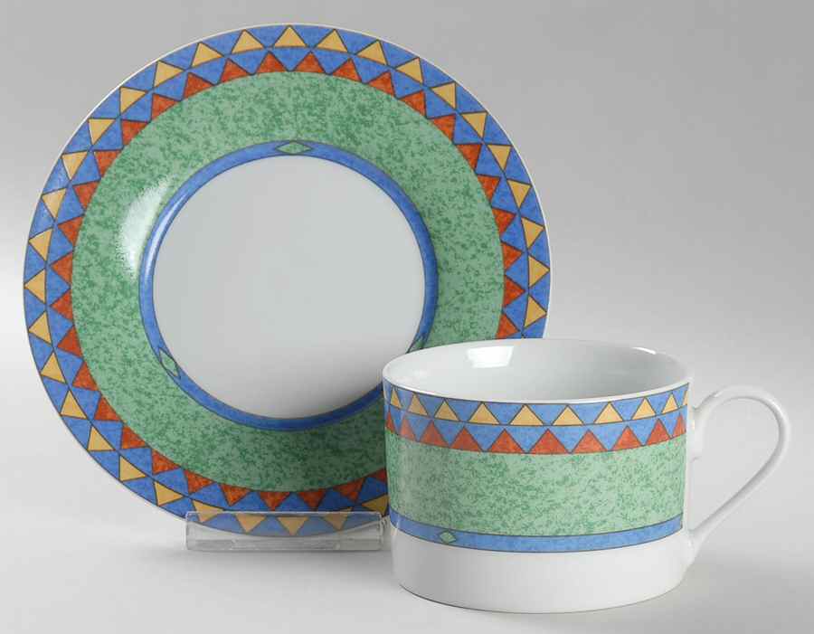 Soiree Flat Cup & Saucer Set by Studio Nova-1