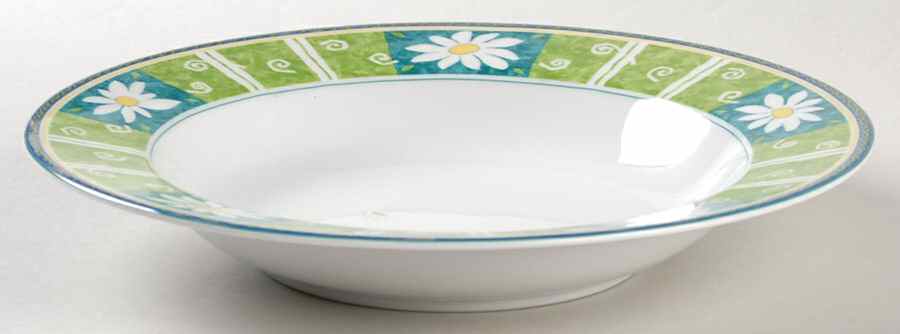 Daisy Court Rim Soup Bowl by Studio Nova-1