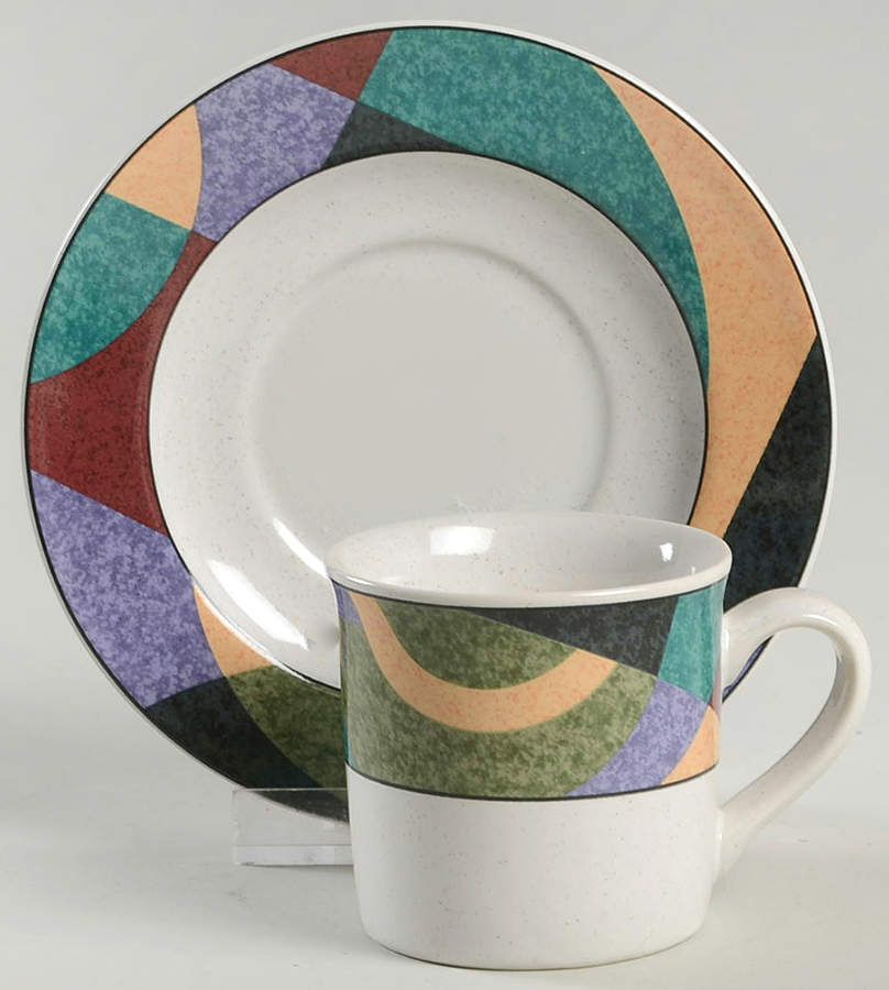 Impulse Flat Demitasse Cup & Saucer Set by Studio Nova-1