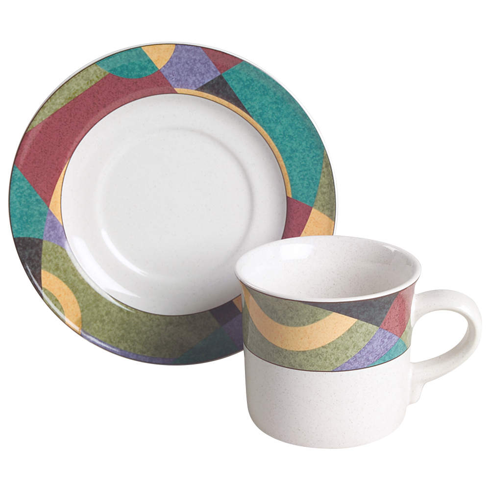 Impulse Flat Cup & Saucer Set by Studio Nova-1