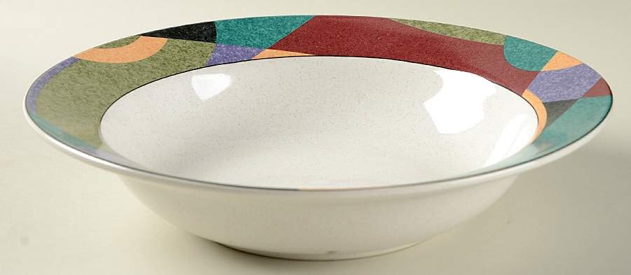 Impulse 9" Round Vegetable Bowl by Studio Nova-1