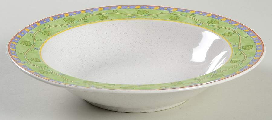 Garden Vine Rim Soup Bowl by Studio Nova-1