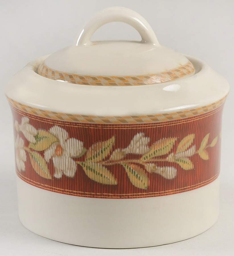 Windsor Vine Red Sugar Bowl & Lid by Studio Nova-1