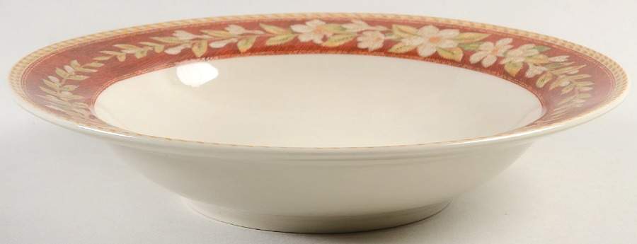 Windsor Vine Red Rim Soup Bowl by Studio Nova-1