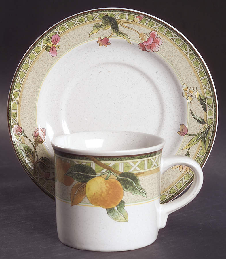 Sweet Harvest Flat Cup & Saucer Set by Studio Nova-1