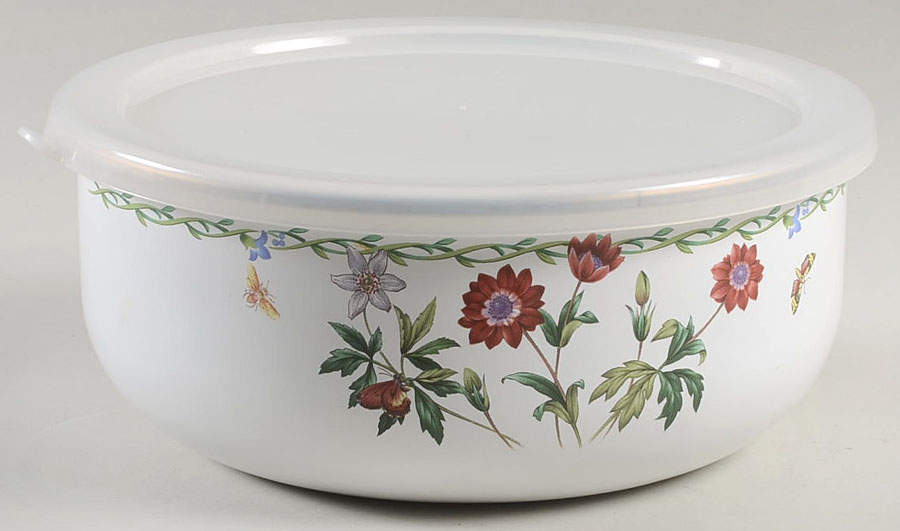 Garden Bloom 7" Metal Bowl & Plastic Lid by Studio Nova-1