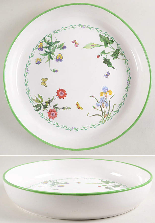 Garden Bloom Chip Bowl/Plate for Chip & Dip Set by Studio Nova-1