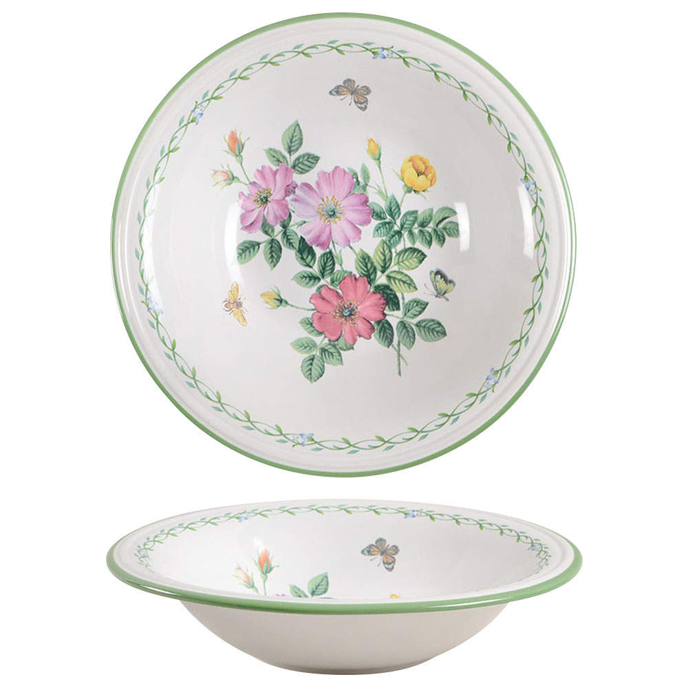 Garden Bloom 9" Round Vegetable Bowl by Studio Nova-1