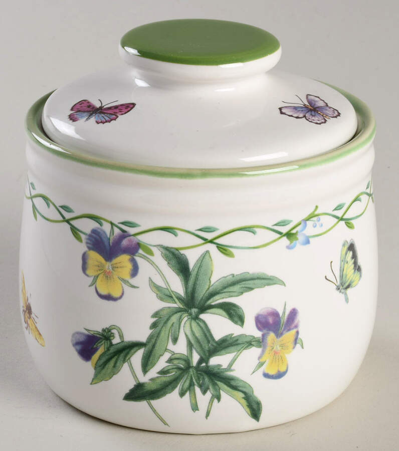 Garden Bloom Sugar Bowl & Lid by Studio Nova-1