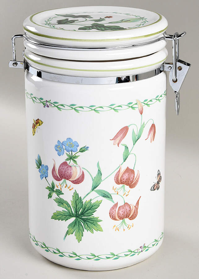 Garden Bloom 8" Storage Jar & Lid by Studio Nova-1