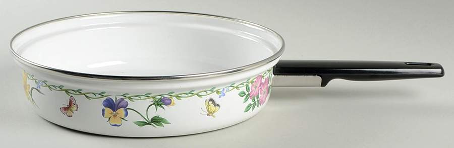 Garden Bloom 9" Metal Skillet No Lid by Studio Nova-1