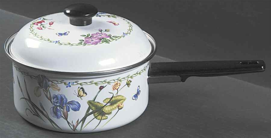 Garden Bloom 2 Quart Metal Covered Saucepan by Studio Nova-1