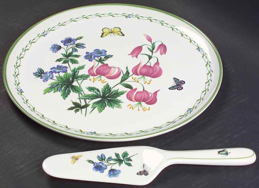 Garden Bloom Cake Plate and Server (Boxed Set) by Studio Nova-1