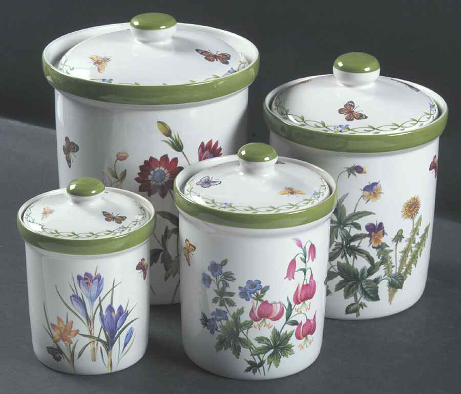 Garden Bloom (4 Piece) Canister Set (Box Set) by Studio Nova-1