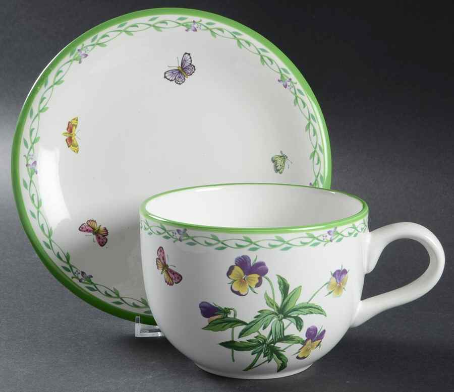 Garden Bloom Jumbo Cup & Saucer Set by Studio Nova-1