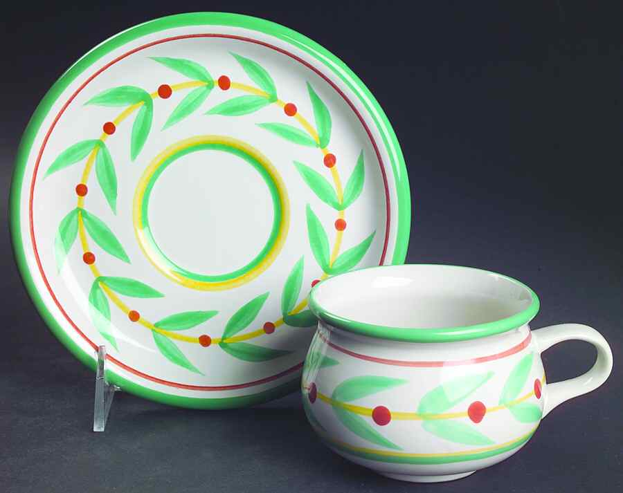 Country Meadow Flat Cup & Saucer Set by Studio Nova-1