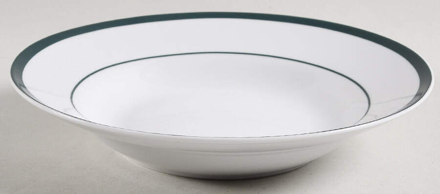 Sierra Hunter Green Rim Soup Bowl by Signature-1
