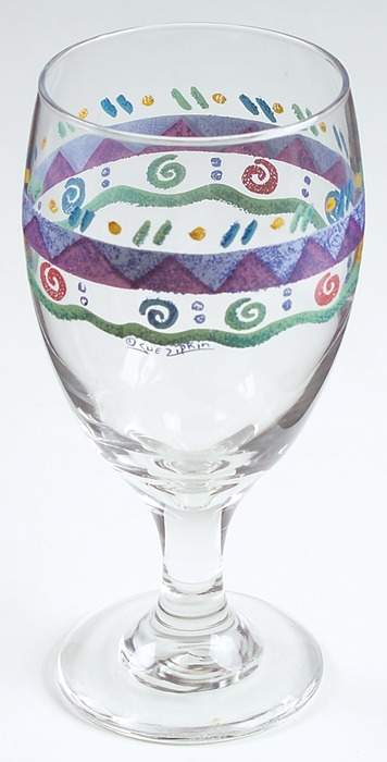 Potpourri 14 Oz Glassware Goblet by Sango-1