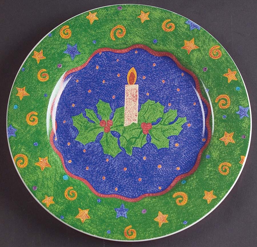 Potpourri Salad Plate by Sango-1