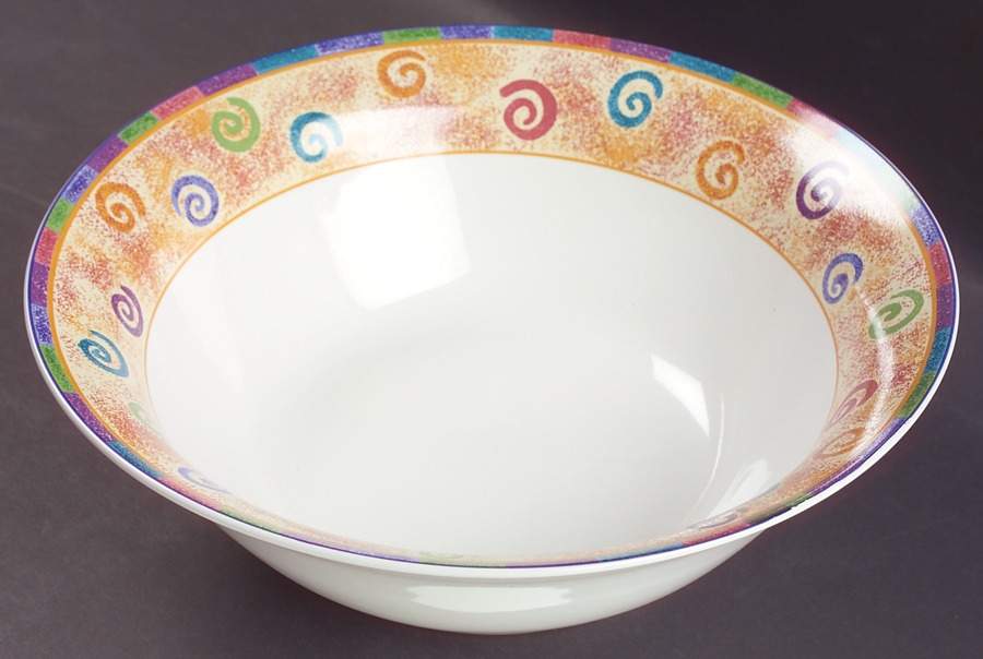 Potpourri 9" Round Vegetable Bowl by Sango-1