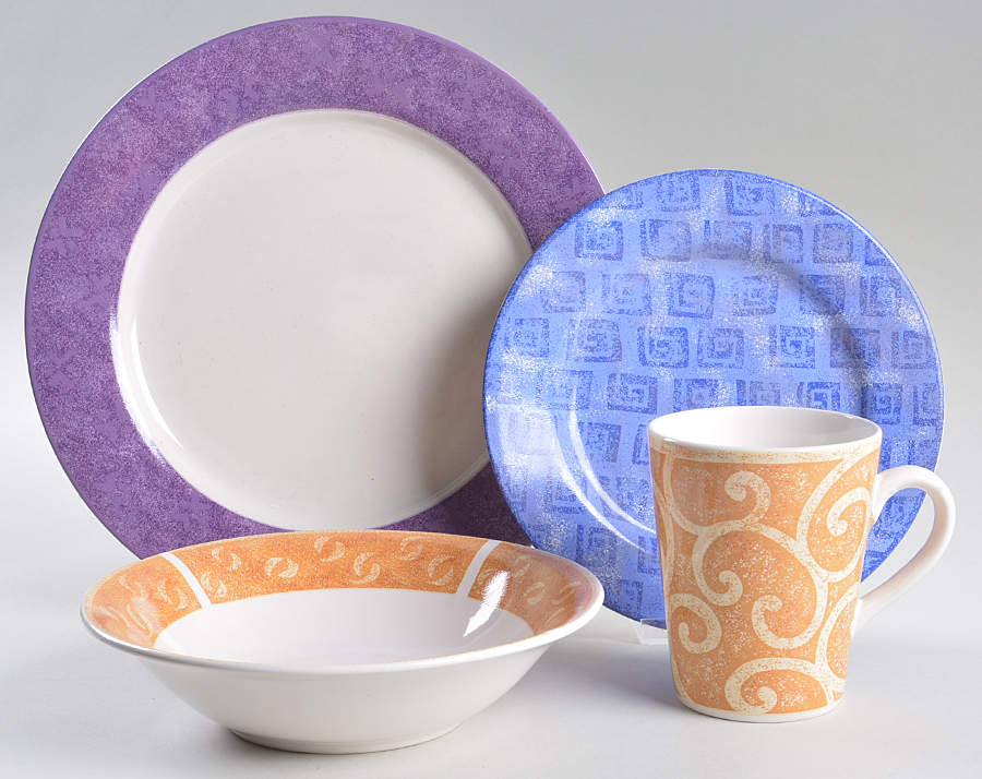 Potpourri 4 Piece Place Setting by Sango-1