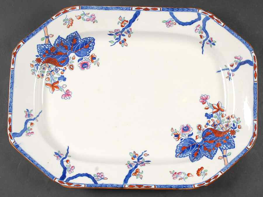 W5080 17" Oval Serving Platter by Spode-1