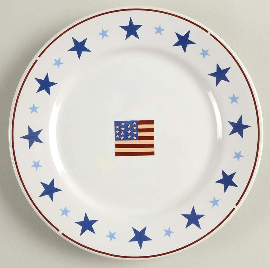 Majestic Flag Salad Plate by Sakura-1