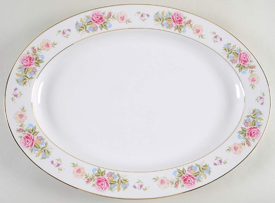 Spring Breeze 16" Oval Serving Platter by Sone-1