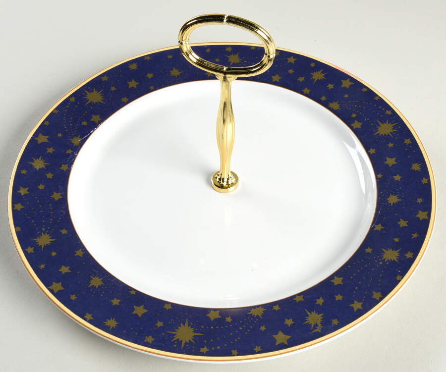Lumina Round Serving Plate with Center Handle (Dp) Hc by Sakura-1