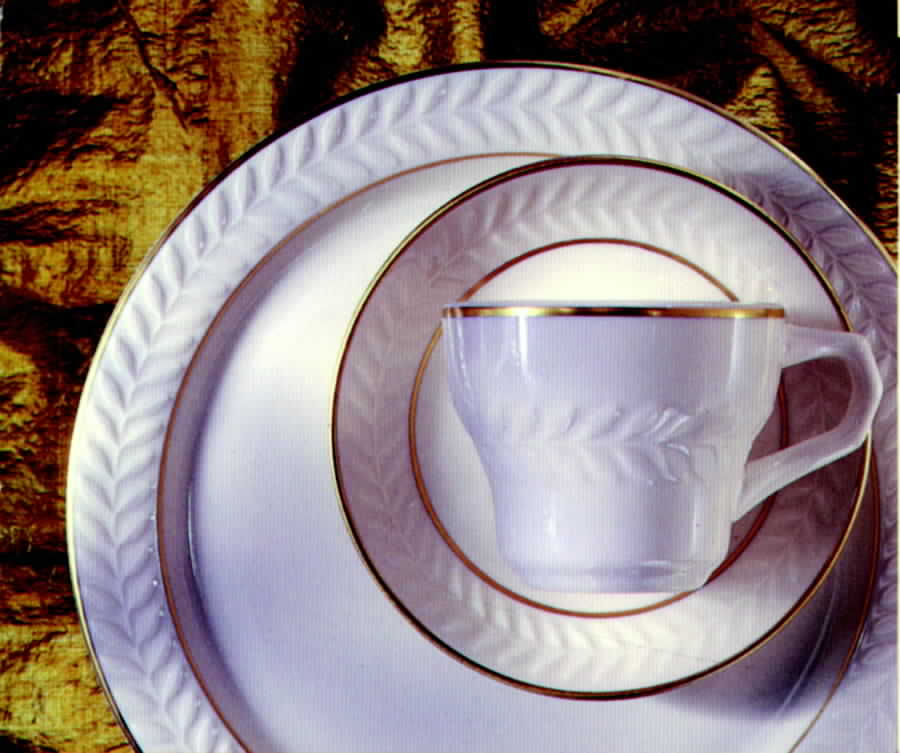 Cotillion Flat Cup & Saucer Set by Syracuse-1