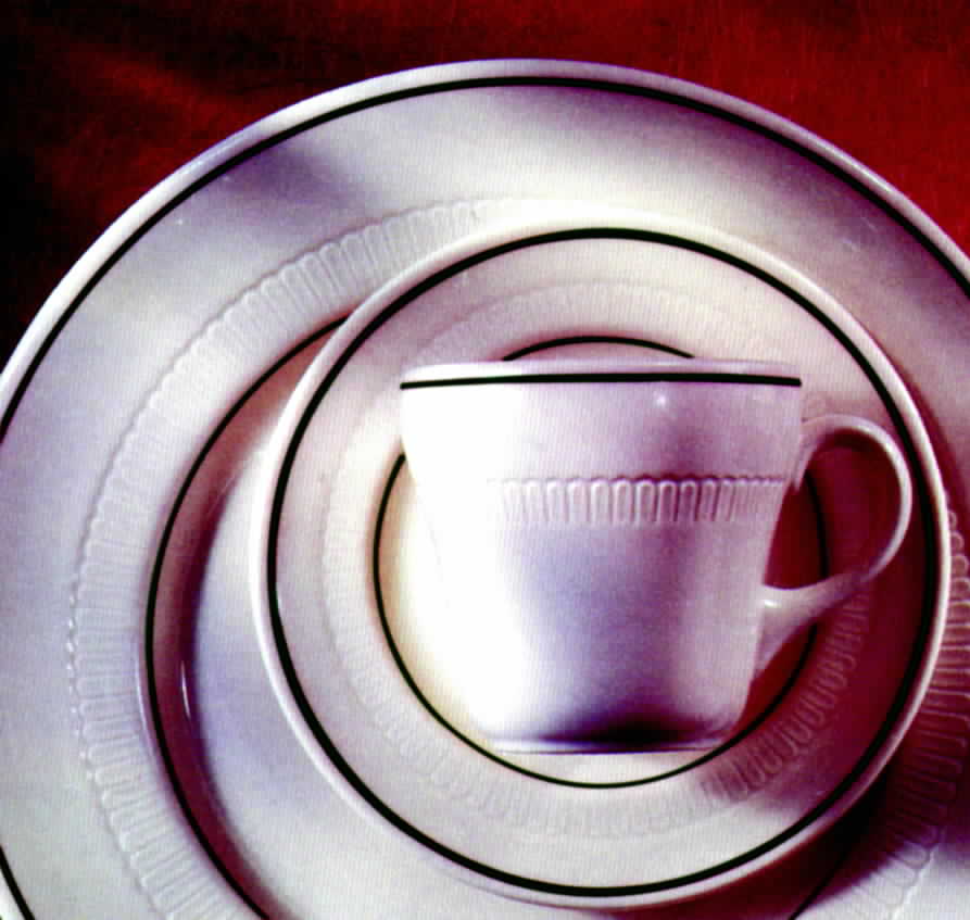 Arden Hunter Green Flat Cup & Saucer Set by Syracuse-1