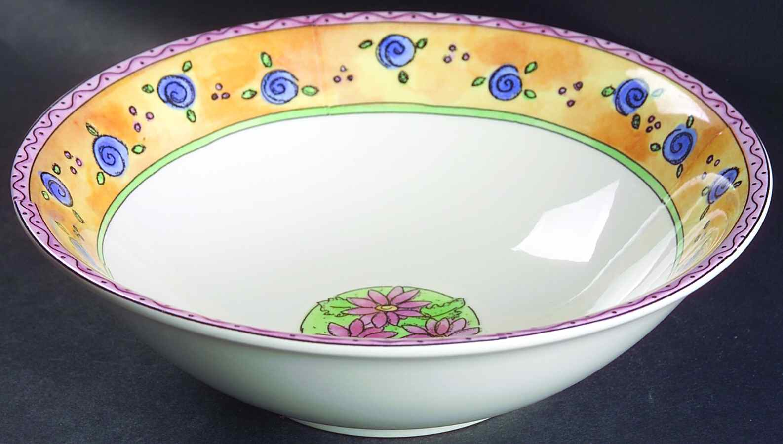 Apricot Jam 8" Round Vegetable Bowl by Sango-1