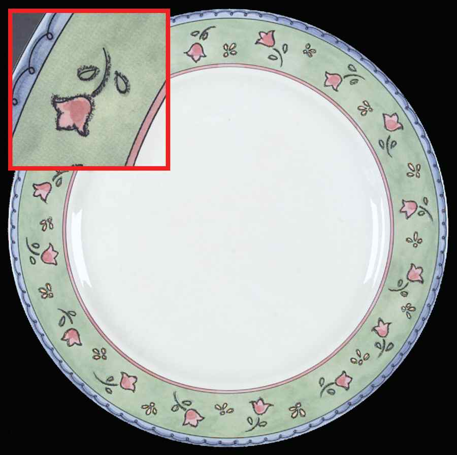Watercolors Completer 12" Chop Plate (Round Platter) by Sango-1