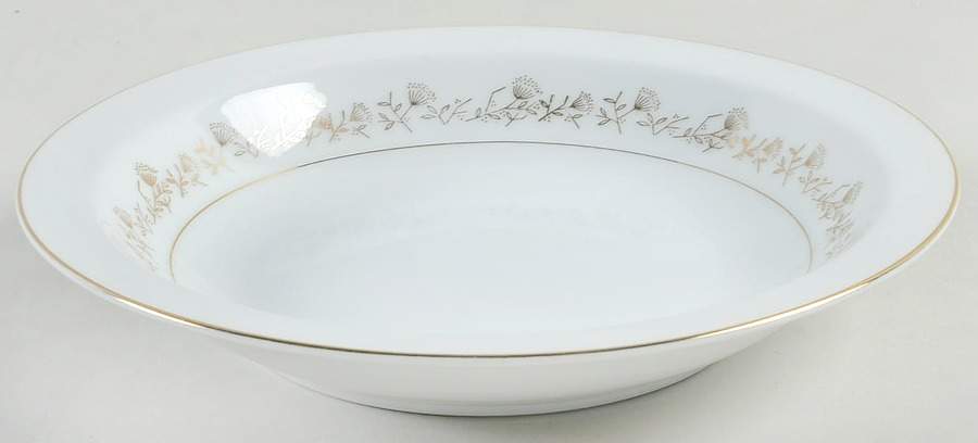 Golden Thistle Rim Soup Bowl by Summit-1