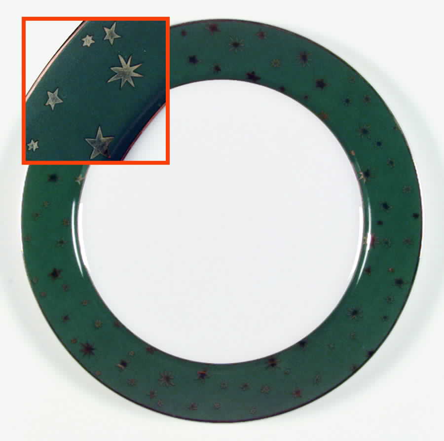 Galaxy Green Dinner Plate by Sakura-1