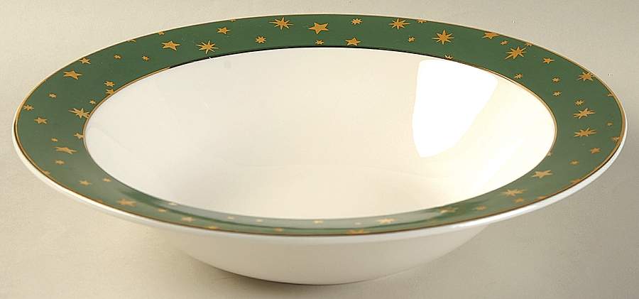 Galaxy Green 10" Round Vegetable Bowl by Sakura-1