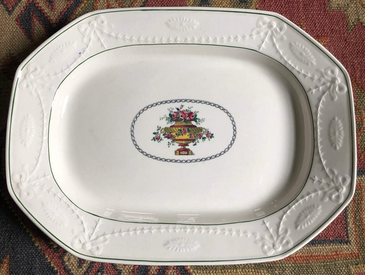 2-7112 14" Oval Serving Platter by Spode-1