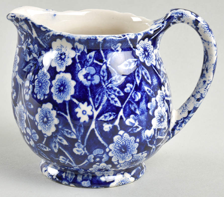 Calico Blue (Crownford Stamp) Mini Creamer by Staffordshire-1