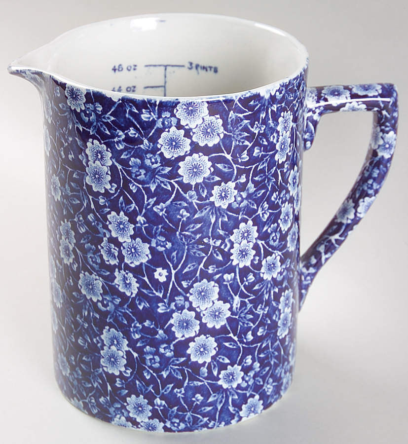 Calico Blue (Crownford Stamp) Measuring Cup by Staffordshire-1