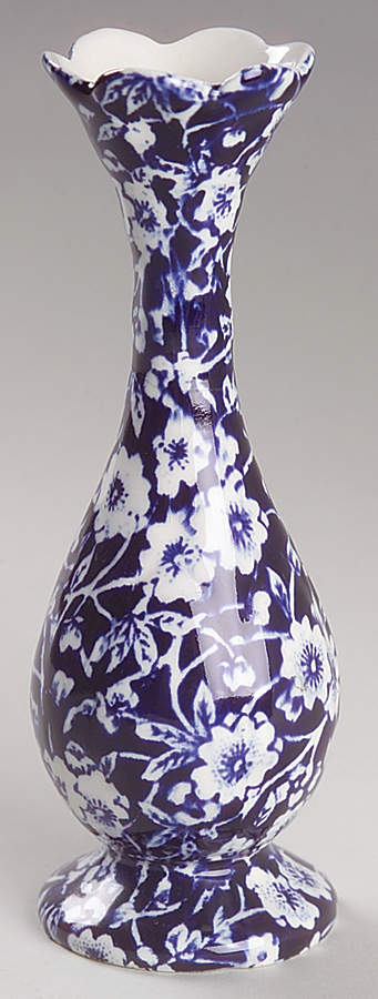 Calico Blue (Crownford Stamp) 5" Bud Vase by Staffordshire-1