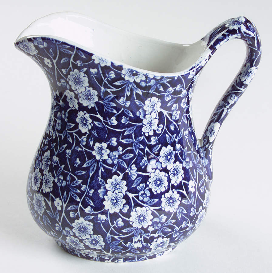 Calico Blue (Crownford Stamp) 24 Oz Jug by Staffordshire-1