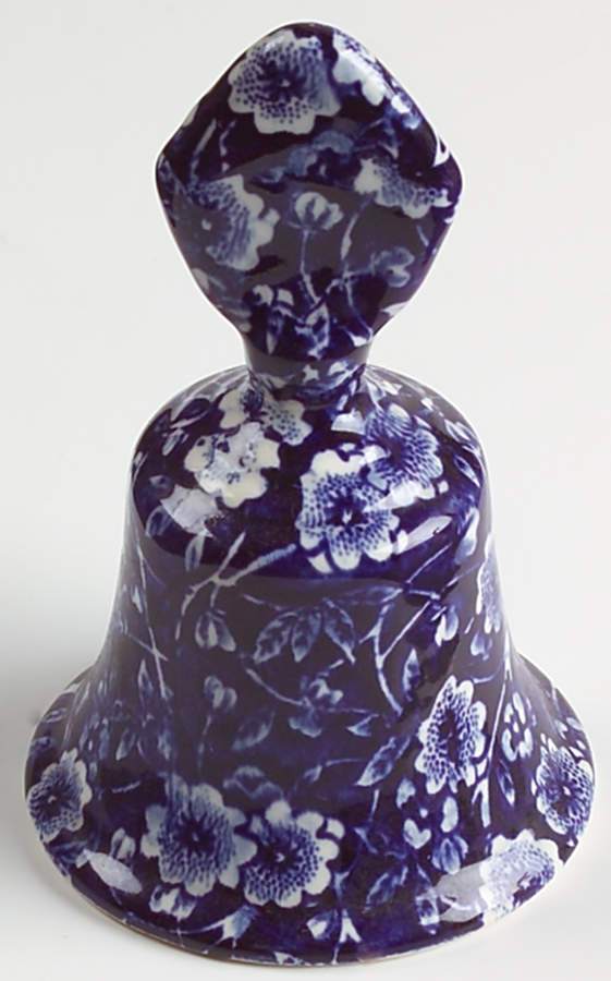 Calico Blue (Crownford Stamp) Bell by Staffordshire-1